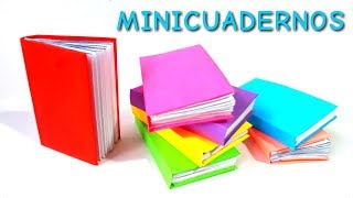 MINI LIBRETAS CON SOLO UNA HOJA DE PAPEL ¡Facil  DIY Manualidades [upl. by Eimiaj]