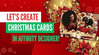 Designing Christmas Cards in Affinity Designer [upl. by Notwal]