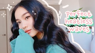 THE BEST OVERNIGHT HEATLESS WAVES 💫 HAIR TUTORIAL [upl. by Havelock999]