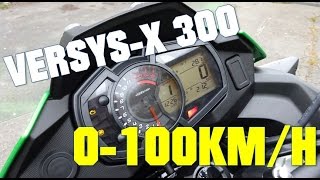 2017 Kawasaki VersysX 300 0100 KMH  060 MPH from IDLE [upl. by Hayward205]