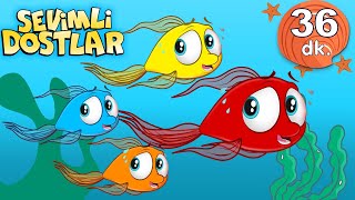 Kırmızı Balık ile Renkleri Öğreniyorum Sevimli Dostlar Bebek Şarkıları  Adisebaba TV Nursery Rhymes [upl. by Lulu]