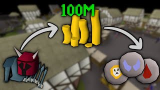 Making and SPENDING 100m  OSRS Ironman 64 [upl. by Eaj194]