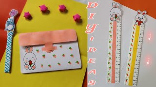 Easy craft ideas  school supplies  paper crafts  school craft ideas  2 Diy ideas [upl. by Letrice]