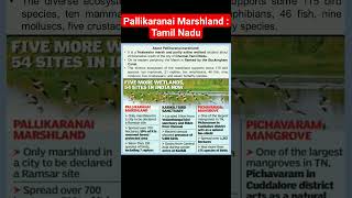 Pallikaranai Marshland  Tamil Nadu tamilnadu pallikaranaimarshland upsc india gk fact news [upl. by Assetnoc]