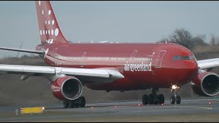 1 HOUR Plane Spotting at Copenhagen Kastrup Airport Inc Air GreenlandEmirates [upl. by Esinel534]