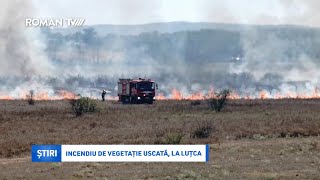 VIDEO  Incendiu de vegetație uscată la Luțca [upl. by Matthus]