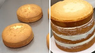 Vanilla SPONGE CAKE Recipe  How To by Cakes StepbyStep [upl. by Nerrej]