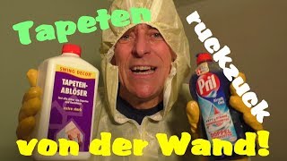 Tapeten leicht entfernen ohne Tapetenablöser oder Spüli foryou live trending viral fyp funny [upl. by Nwahsram]