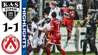 KV Kortrijk vs KAS Eupen 11 Highlights  Courtrai  Eupen  Jupiler Pro League 2023 [upl. by Ientirb]