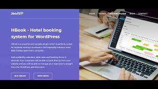 HBook Hotel booking system WordPress Plugin [upl. by Anuayek]