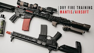 Dry Fire Training Using Mantis Tech amp Gas Blowback Airsoft Guns [upl. by Alilahk]