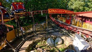 Drachenwirbel On Ride Freizeitpark Plohn 2024 [upl. by Hwang]