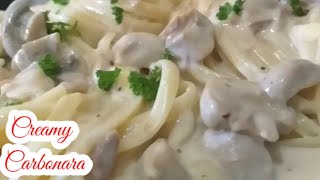 How to cook creamy CarbonaraPanlasang Pinoy [upl. by Rhonda910]