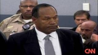 OJ Simpson  GUILTY   OJ reacts as he hears the jury verdict [upl. by Asset]