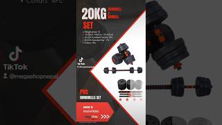 20kg Adjustable Dumbbell and Barbell Set Price in Nepal fitness homegymequipment dumbbell [upl. by Saunder]