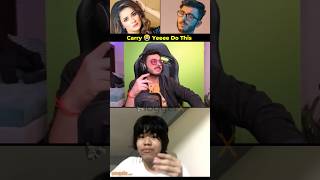 carryminati Reaction Funny 😂 shorts [upl. by Child505]