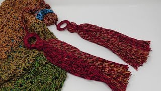 Crochet Your TASSEL  Decorate Your Scarf  Veronica Hug Instructions [upl. by Airotel710]