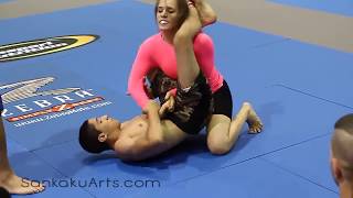 Mixed NoGi Grappling Erin Blanchfield Submission by Choke GQ 2012 [upl. by Dripps375]