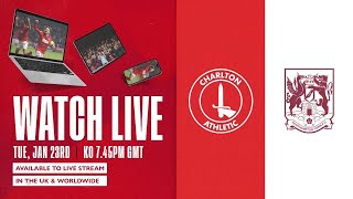 PRE SHOW LIVE  CHARLTON V NORTHAMPTON TOWN 230124 [upl. by Paulette]