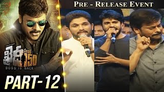 Khaidi No 150 Pre Release Event Part 12  Megastar Chiranjeevi  Kajal Aggarwal  V V Vinayak [upl. by Araas]