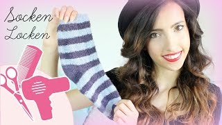 Socken Locken  Stylen ohne Hitze  HAIRbst [upl. by Swanhilda]