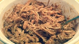 Easy Crockpot BBQ Chicken Recipe [upl. by Ttegirb]