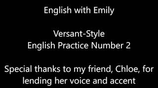 Versant style 2 English practice Exam [upl. by Laure]