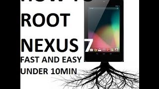 HOW TO Root ASUS Nexus 7 Tablet EASY ROOT [upl. by Checani]