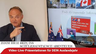 Zum Schüleraustausch 202526 Zoom dich rein ins Abenteuer  LivePräsentationen zum Auslandsjahr [upl. by Gassman201]