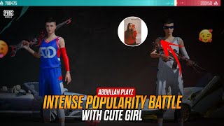 Popularity Battle With Cute Arabic Girl♥️😍 Can I Win In Last Second  Biggest Scam In Pubg Mobile [upl. by Nichol]