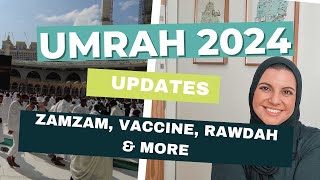 Everything Umrah 2024 Updates  Nusuk Zamzam Haramain Train Vaccines Children amp More [upl. by Asserat]