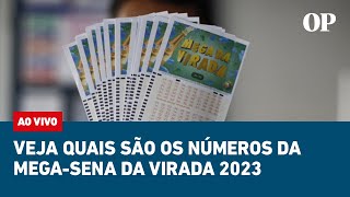 🔴 AO VIVO Assista quais são os números da MegaSena da Virada 2023 [upl. by Aillij194]