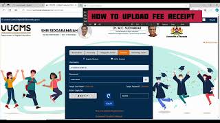 How to upload a fee receipt in UCCMS PortalBangalore North University [upl. by Muryh]