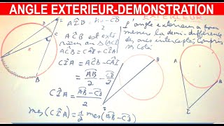 Démonstration du théorème de langle extérieur à un cercle [upl. by Kennet]