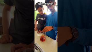 Iodine titration with Sodium thiosulphate Solution Class 11 [upl. by Enila299]