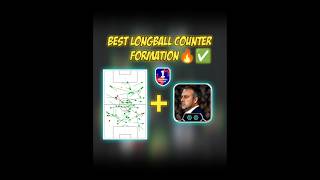 Best Custom Longball counter formation 🤯🔥 shorts efootball customformation [upl. by Ahseiuqal]