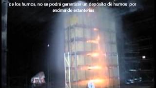 Extinción de incendios con rociadores automáticos ESFR K17 en almacén de gran altura [upl. by Downes]