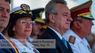 US 6th Fleet Commander Visits Naval Partners in Bulgaria and Romania [upl. by Eelir685]