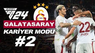 EA FC 24 GALATASARAY KARİYER MODU 2  SÜPER LİGE ZOR BİR BAŞLANGIÇ  Galatasaray EAFC24 [upl. by Sokil]