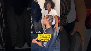 Must watch cornrows 4 men 2024🔥 shorts menhaircuts cornrows shortshairstyle berlin braids [upl. by Rammus]