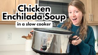 My Favorite Slow Cooker Chicken Enchilada Soup [upl. by Senhauser699]