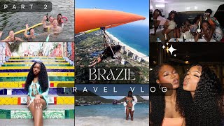 Brazil Travel Vlog Part 2 🇧🇷  hang gliding  yacht party  favela festival [upl. by Kaslik]