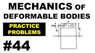 CECC2  Mechanics of Deformable Bodies  PRACTICE PROBLEMS 44 solution [upl. by Ratcliff962]