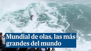 Portugal celebra el el Mundial de Surf de olas gigantes [upl. by Ahsimed]