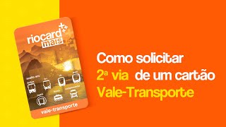 Como solicitar 2ª via de um cartão Vale Transporte [upl. by Row]