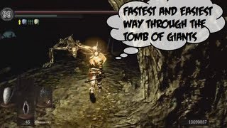 Dark Souls  Fast Way Through Tomb of Giants [upl. by Ainig]