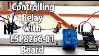 HINDI Controlling Relay with esp8266 module  without relay module  without Arduino [upl. by Haimaj]