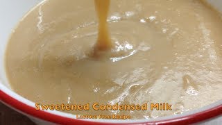 Lactose Free Sweetened Condensed Milk stovetop cheekyricho tutorial [upl. by Cissej]