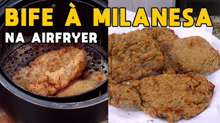 Como Fazer Bife à Milanesa na Airfryer  Tv Churrasco [upl. by Bertine]