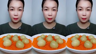 ASMR TOBIKO EGGS  BIG BITES EXTREMELY SATISFYING CRUNCHY EATING SOUNDS [upl. by Amal630]